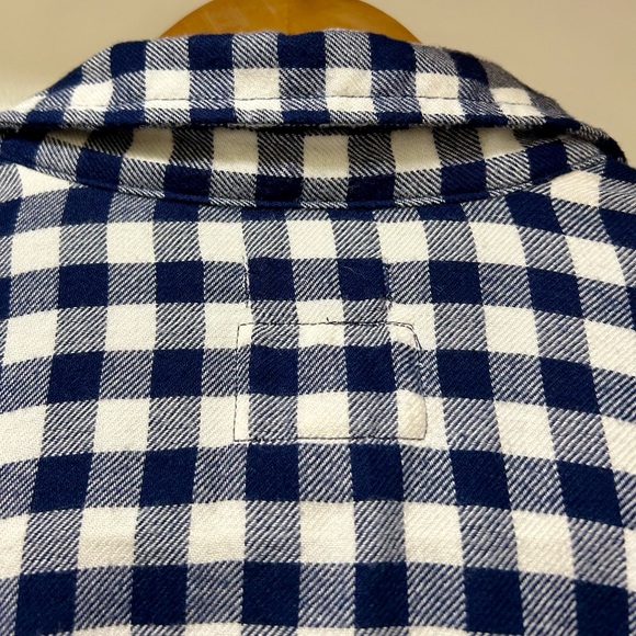 American Eagle Gingham Peplum Babydoll Long Sleeve Top.  Size Small. - Picture 9 of 11